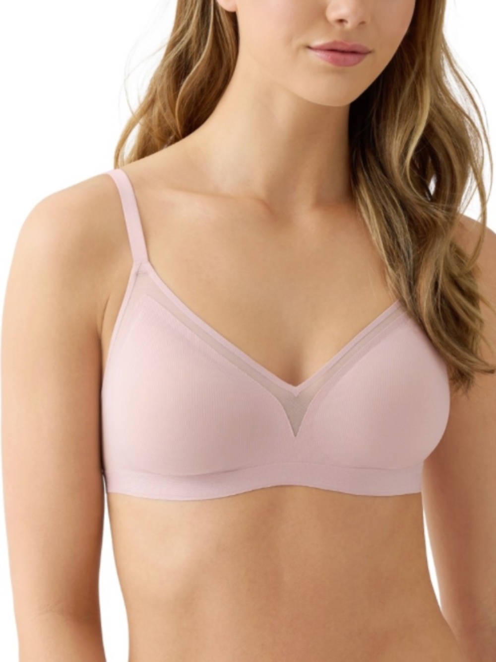 B.tempt'd by Wacoal Women's B.wow'd Modern Wirefree Bra in Blush Pink